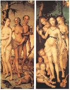 BALDUNG GRIEN, Hans Three Ages of Man and Three Graces oil painting artist